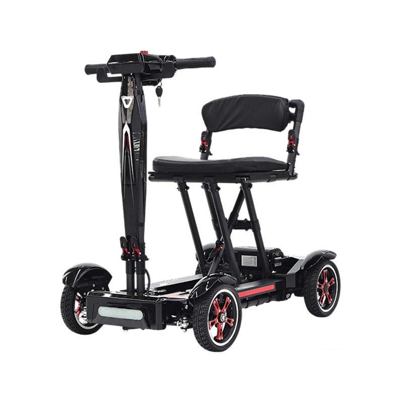 RS-EL9005 Ultraleichter, umklappbarer Mobilitätsroller aus Kohlefaser mit einem Knopf RS-EL9005 Ultraleichter, umklappbarer Mobilitätsroller aus Kohlefaser mit einem Knopf